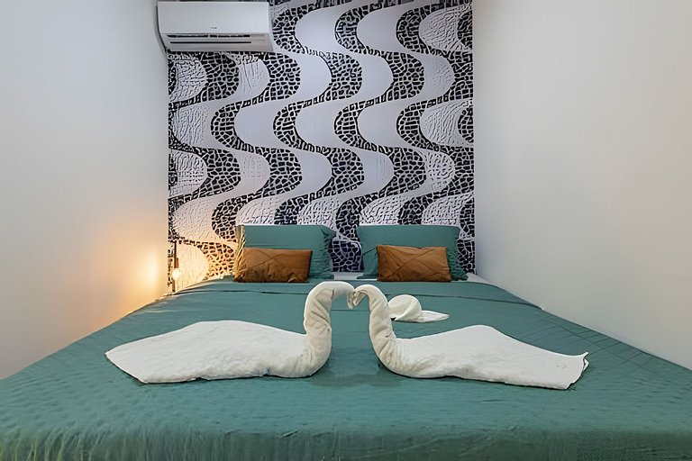 Apartamento completo a 1 minuto da praia de Copacabana