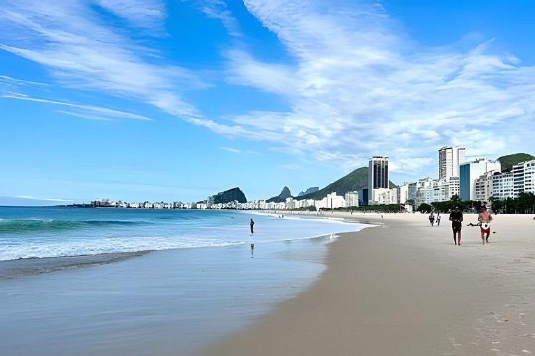 Apt a 1min da praia Copacabana ao lado do metrô