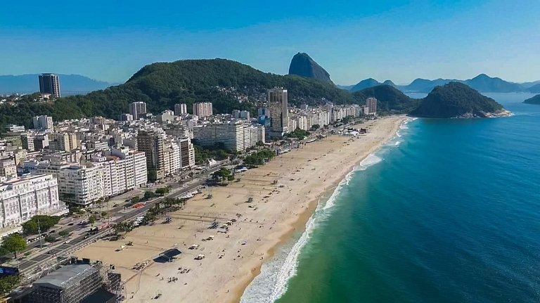 Apartamento praia de Copacabana/Conforto beira-mar