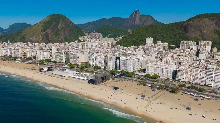 Apartamento praia de Copacabana/Conforto beira-mar
