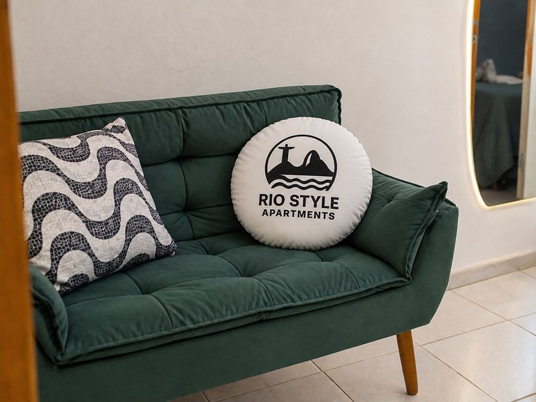 1 min da praia • King Bed • Home Office • casal